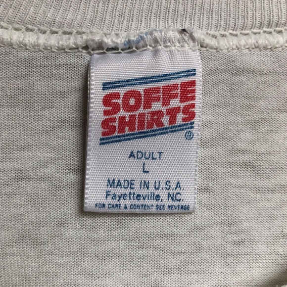 Vintage 70s 80s University of Miami Hurricanes T-shirt Soffe Shirts USA Adult L - Picture 4 of 13